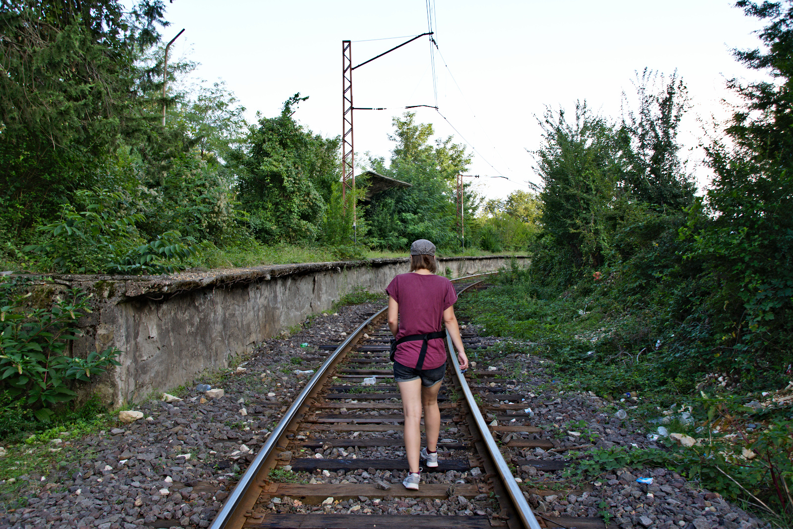 Einfahrt in den Bahnhof Motsameta