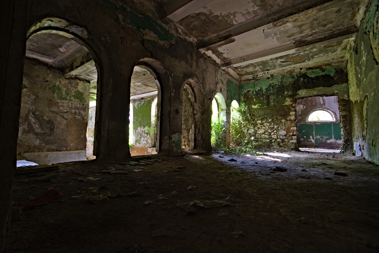 Verlassenes Badehaus