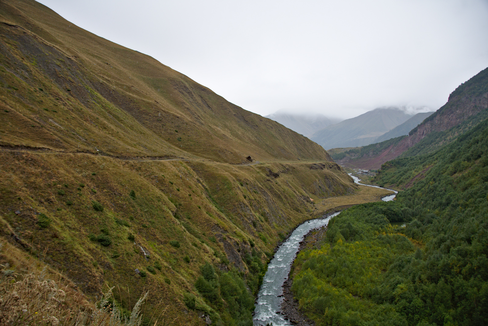 Blick zurück. Da kommen wir her