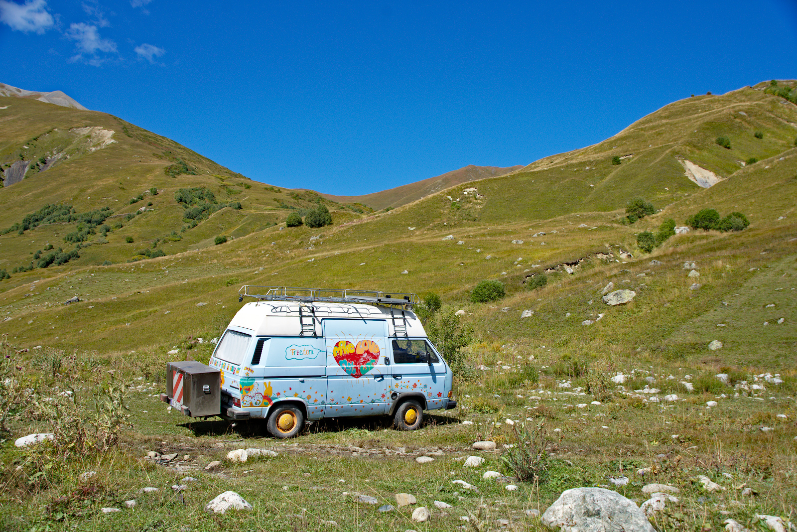 Aachener Love and Peace-Camper in der Pampa.